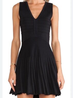 Diane Von Furstenberg Fit and Flare Black Dress